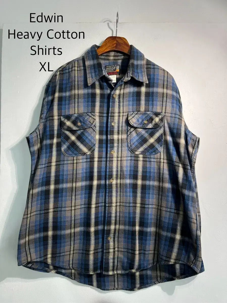 Edwin EDWIN エドウイン ヘビーコットン シャツ チェック柄 XL