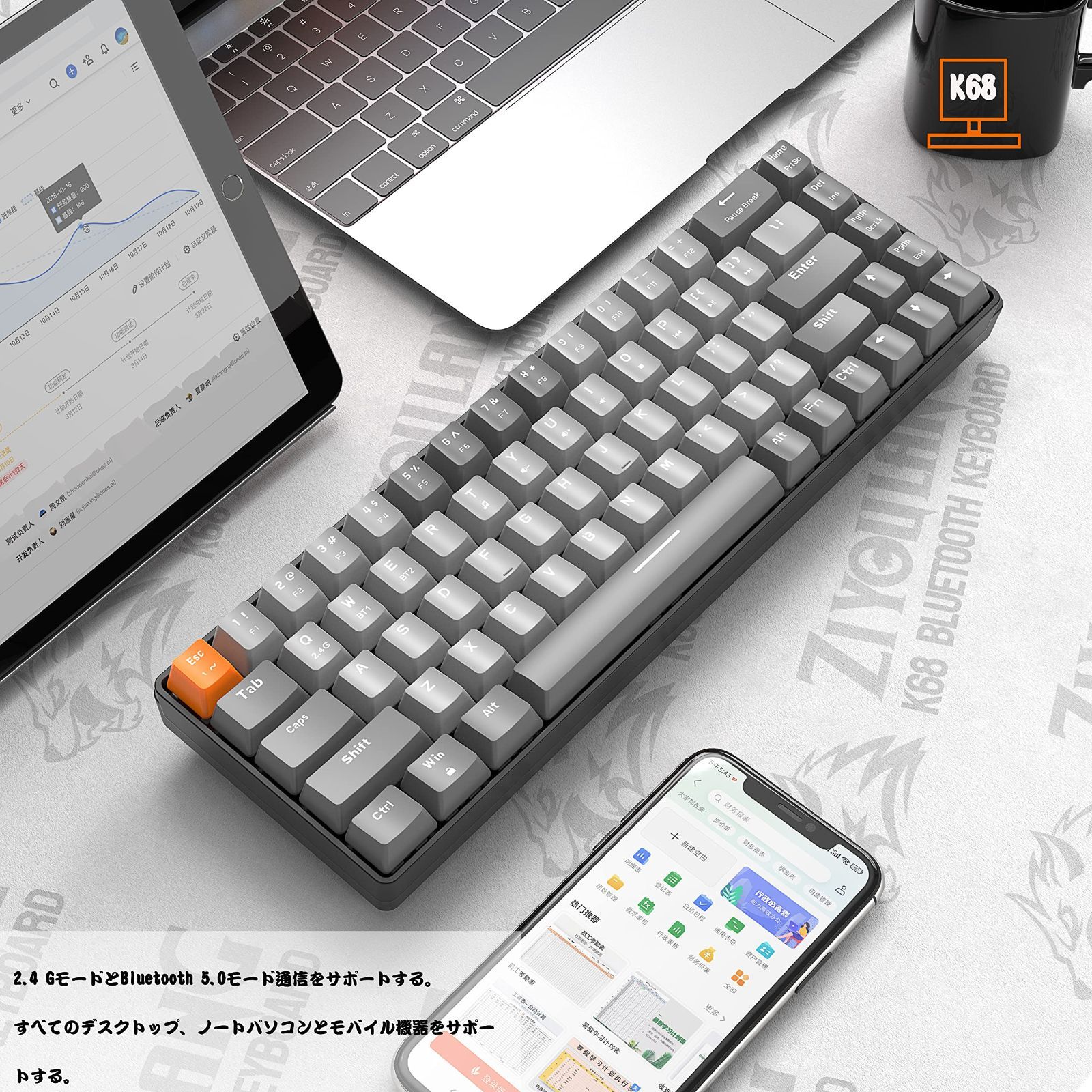 【色: 赤軸-スペースグレー】MAGIC-REFINER Bluetoothワイ Amazon | MAGIC-REFINER x ZIYOU LANG Bluetoothワイヤレス