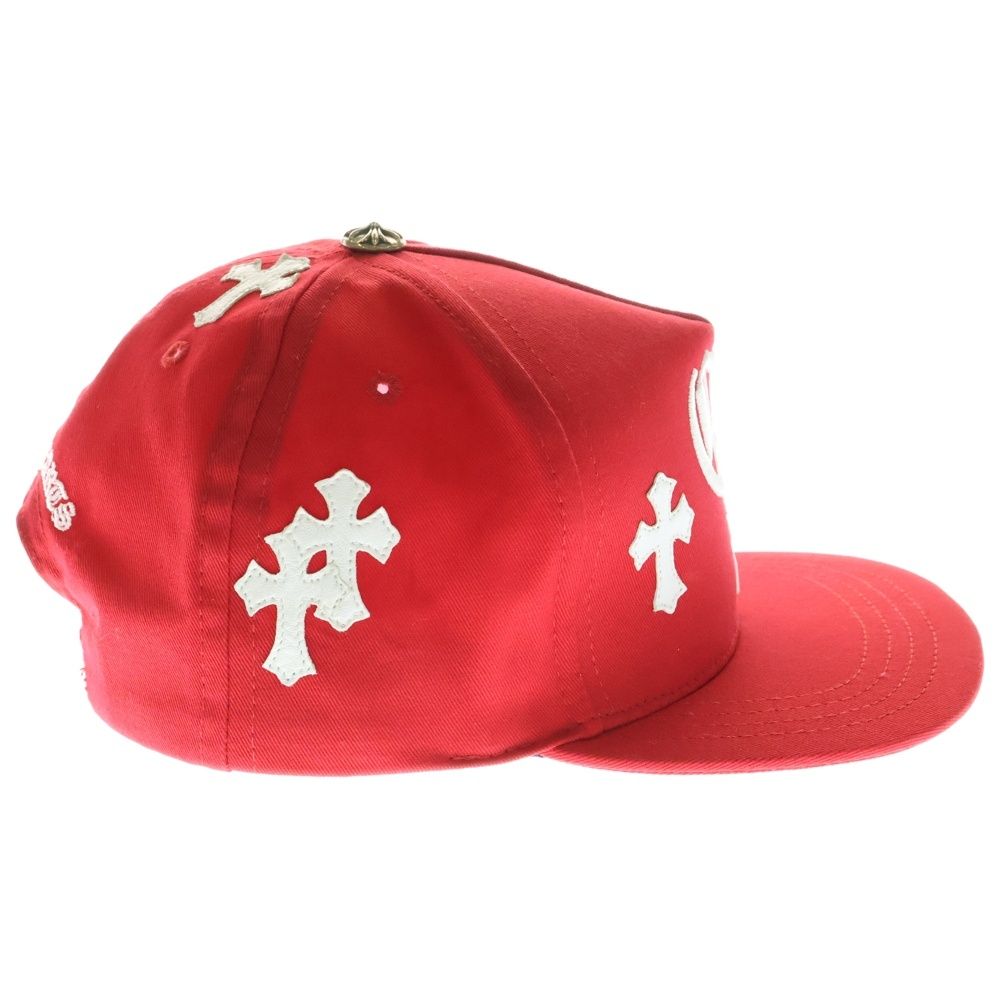 【新品未使用】クロムハーツ クロスパッチ ベースボール ハット キャップ 赤 CHROME HEARTS (クロムハーツ) CH HAT クロスパッチ付き ベース