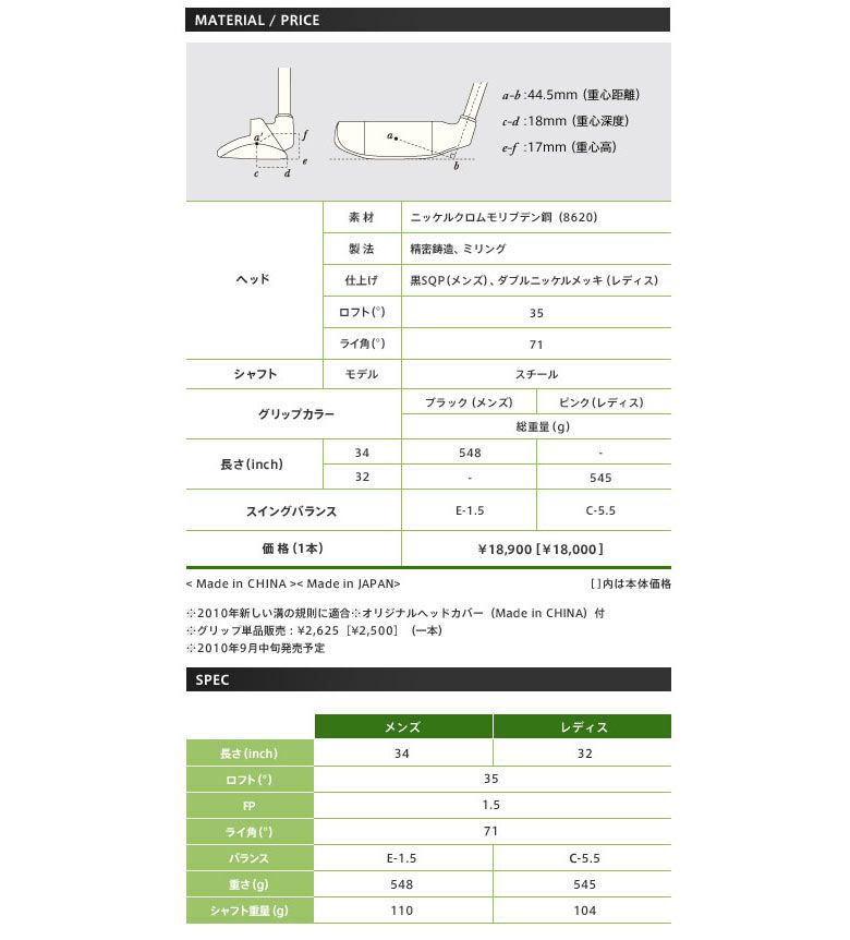 プロギア ゴルフ