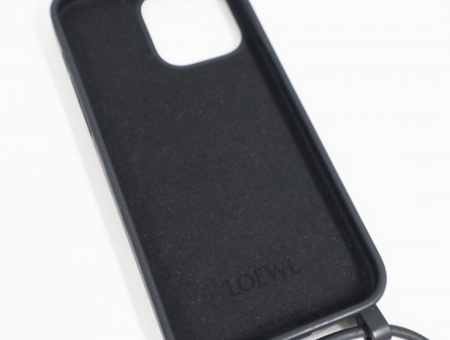 ロエベ LOEWE アイフォンケース ブラック アナグラム iPhone 14 ProMax