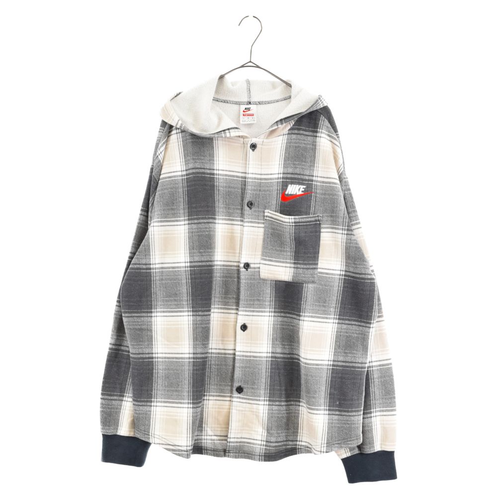 SUPREME (シュプリーム) 18AW×NIKE Plaid Hooded Sweatshirt ナイキ ス