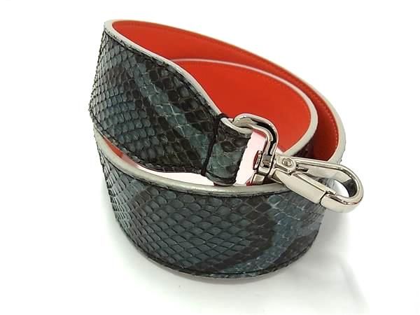 【極上・本物】FENDI フェンディ　パイソン　レザーショルダーストラップ FENDI - 【極上・本物】FENDI フェンディ パイソン レザー
