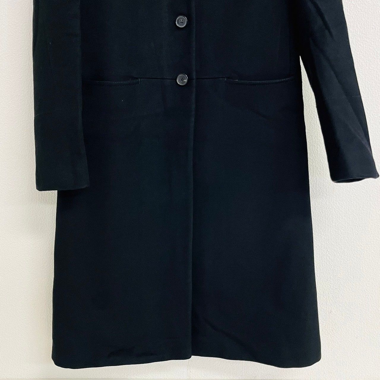 グッチ GUCCI サイズ44 101435 チェスターコート ウール カシミヤ 黒 