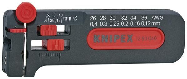 新品】クニペックス KNIPEX 1280-040 ミニストリッパー (SB) 1280-040