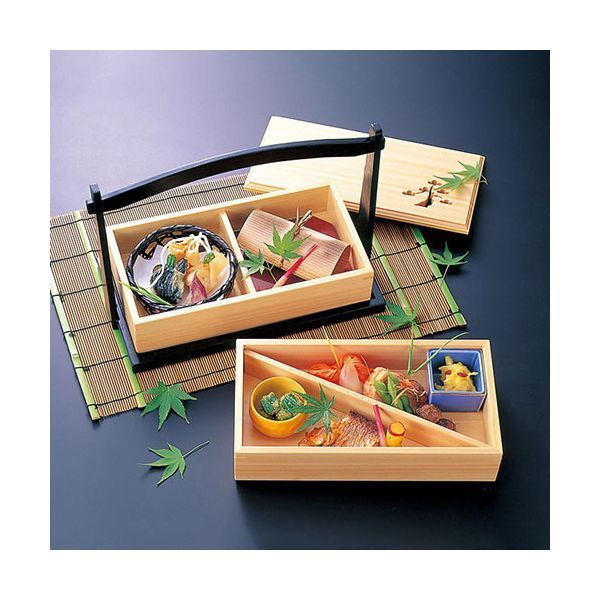 ヤマコー 用美 業務用 黒塗り手提付松風弁当 yamaco27144