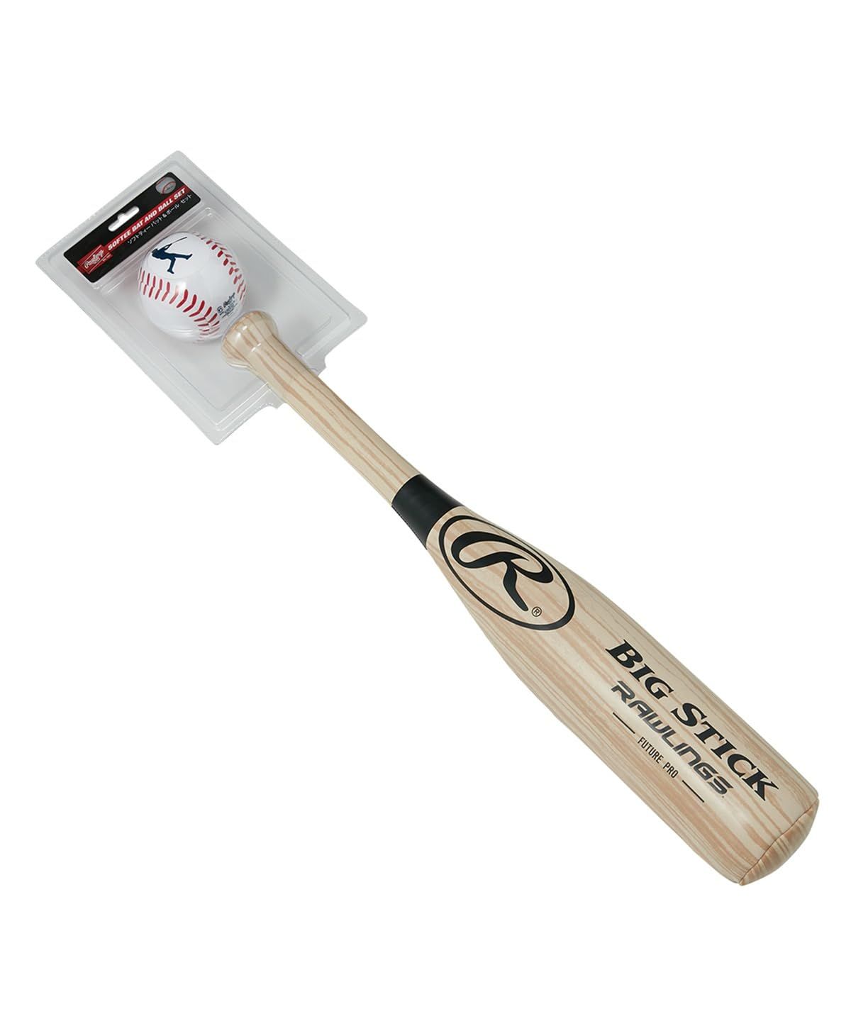  新品 Rawlings(ローリングス)野球 バッティング ソフト バット u0026 ボール セット キッズ 子供 幼児 おもちゃ バット ボール付き 8002-NAT 未就学児 ナチュラル 野球