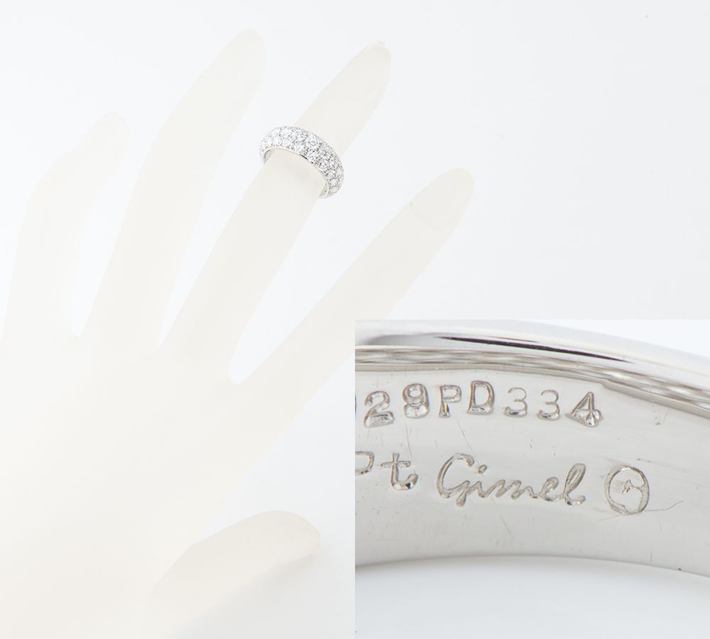 ギメル パヴェ  ダイヤモンド 計2.001 リング・指輪