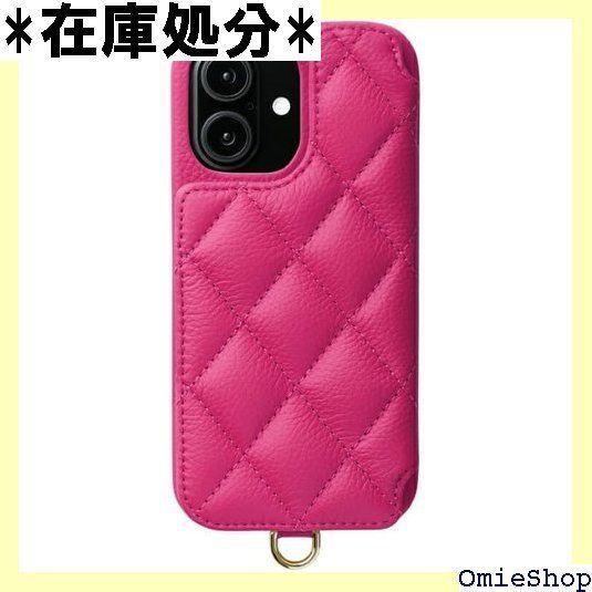 ascene iphone 16Promax ピンク ケース＆ストラップ スマホケース