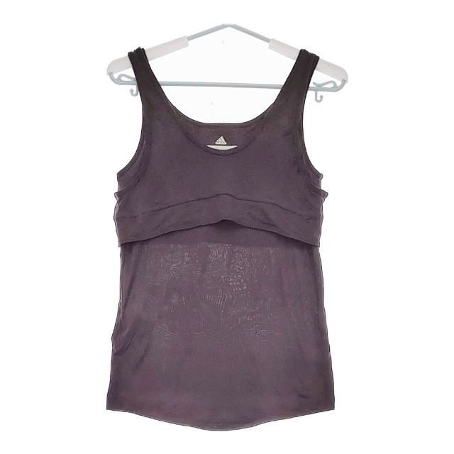adidas by Stella McCartney ハーフジップ タンクトップ adidas by Stella McCartney レイヤード ノースリーブカットソー