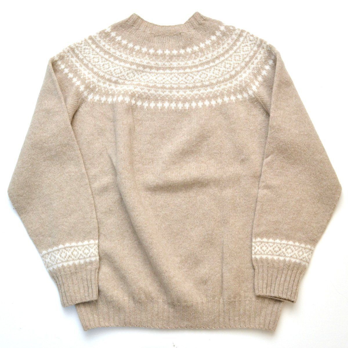 別注】Harley ウール クルーネックプルオーバー｜トゥモローランド 公式通販 Harley of Scotland ニットセーター 44 ベージュ