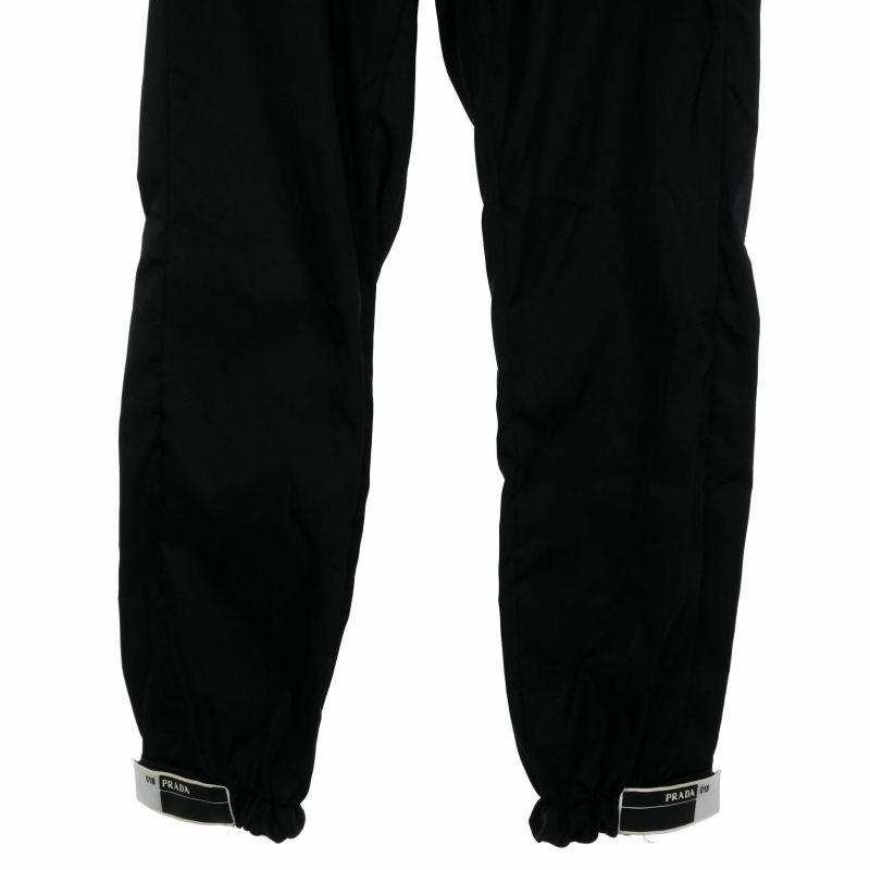 PRADA プラダ ラバーパッチ ナイロントラックパンツ 18SS 黒48