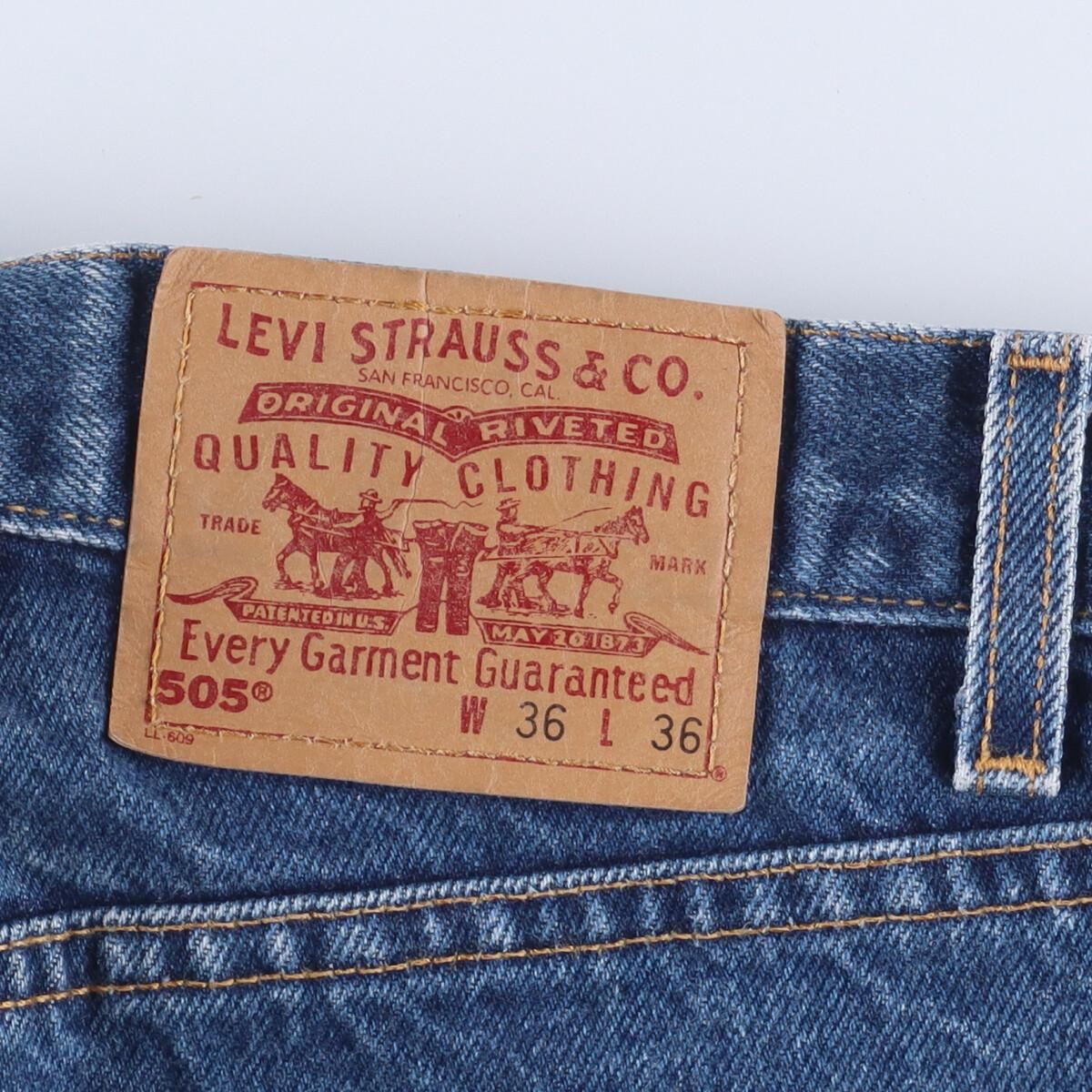 古着 リーバイス Levi's 505 REGULAR FIT STRAIGHT LEG テーパード ...