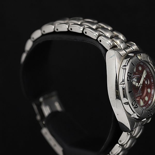 1円 稼働 良品 グッチ QZ 5100L ラウンド ローマン 黒文字盤