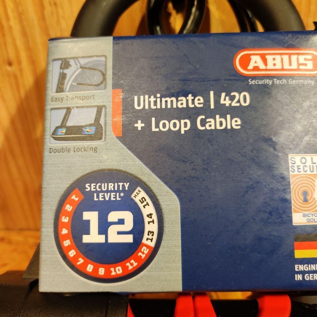 【最強ロック！！】ABUS Ultimate 420 140㎜ケーブル です！ 自転車の盗難防止に最適なカギ！ アブス アルティメイト 420