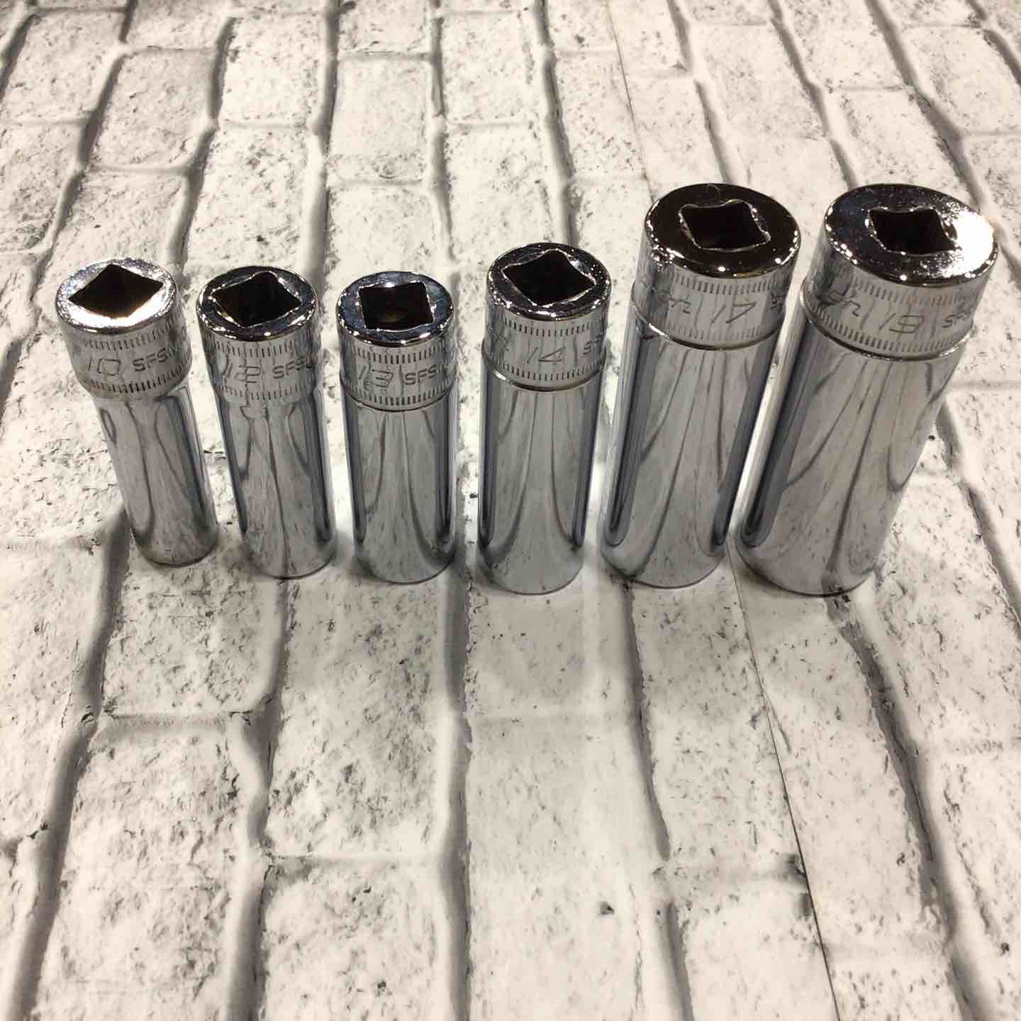 美品】スナップオン(Snap-on) 3/8ディープソケット6点セット SFSM 