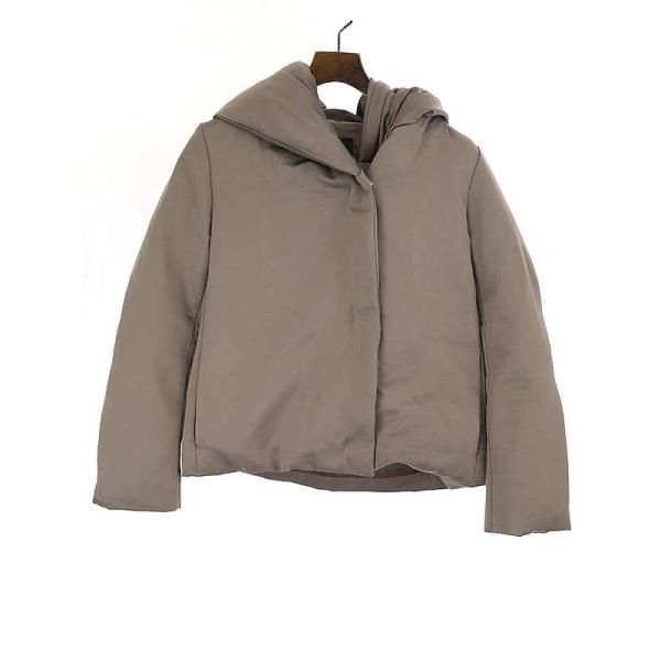 FONCEフォンセショートショールカラーダウンコートブラウン38 