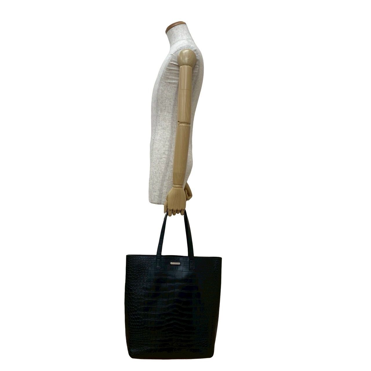 極 美品 SAINT LAURENT PARIS サンローランパリ クロコ型押し