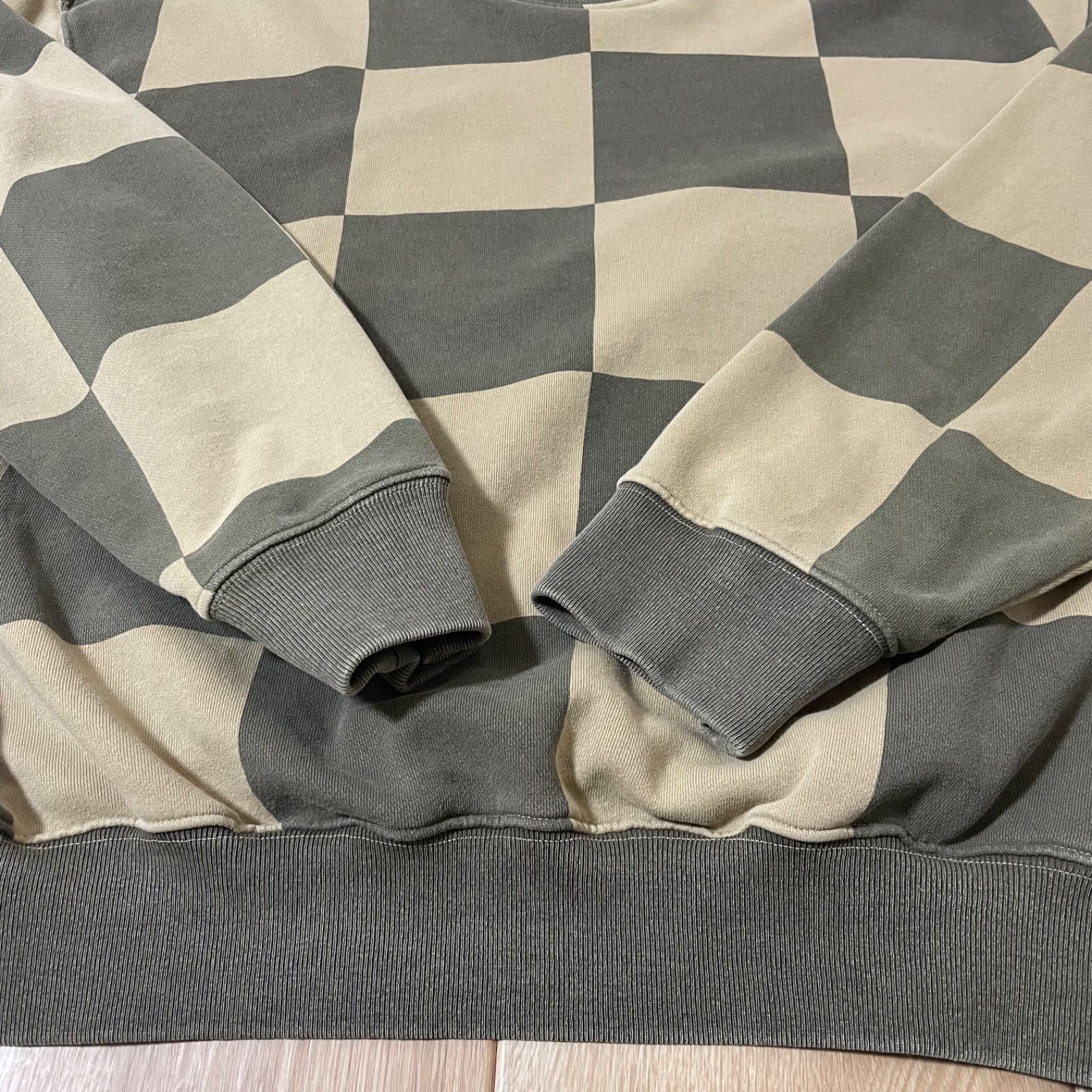 STUSSY BLUR CHECKER FLEECE MOCK NECK - メルカリ