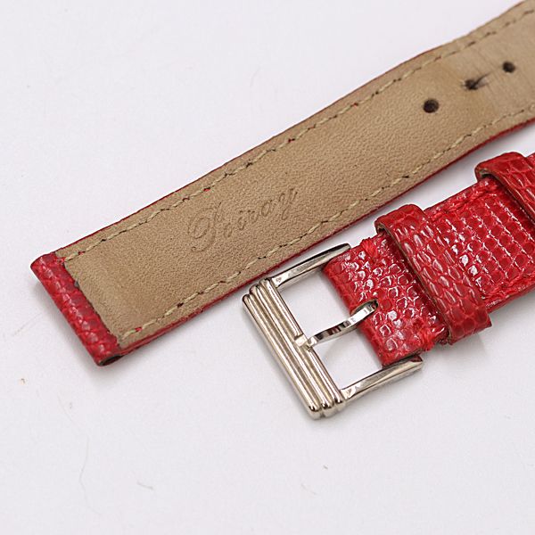 ポアレマプルミエ 純正ベルト レザー レッドカラー 15mm用 レディース