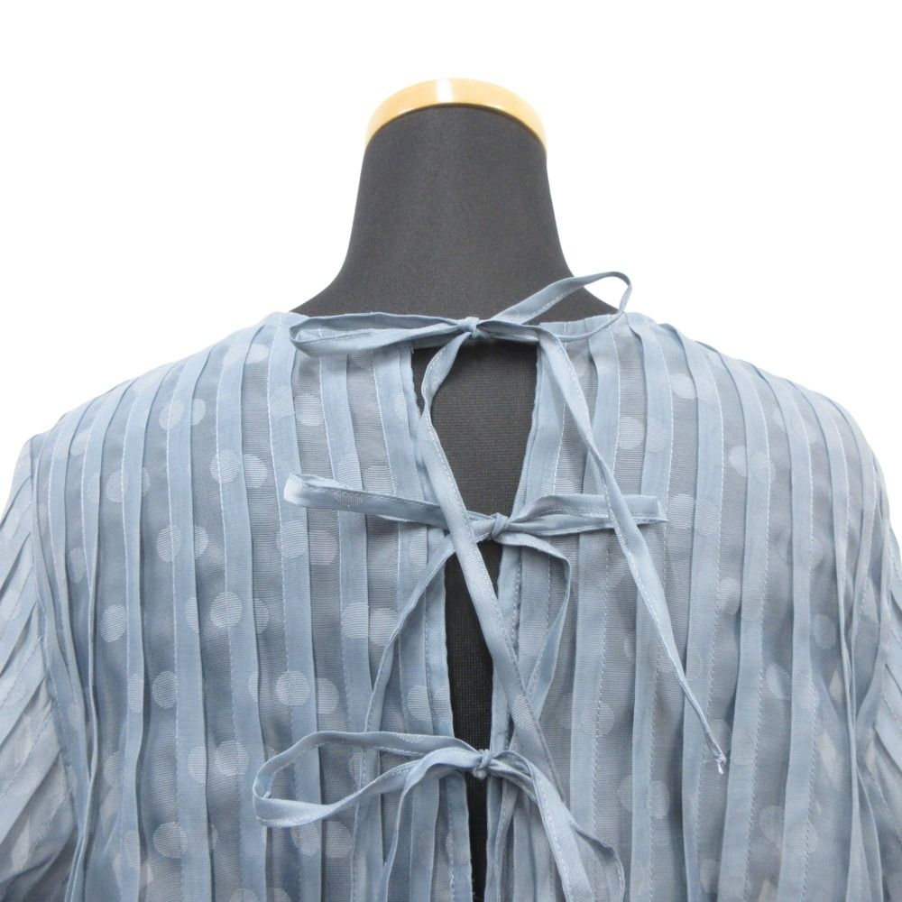 未使用 Torrazzo Donna トラッゾドンナ ドット シースルー チュール チュニック ブラウス シャツ カットソー 6241-417 フリーサイズ レディース 古着 中古 未使用 Torrazzo Donna トラッゾドンナ ドット シースルー