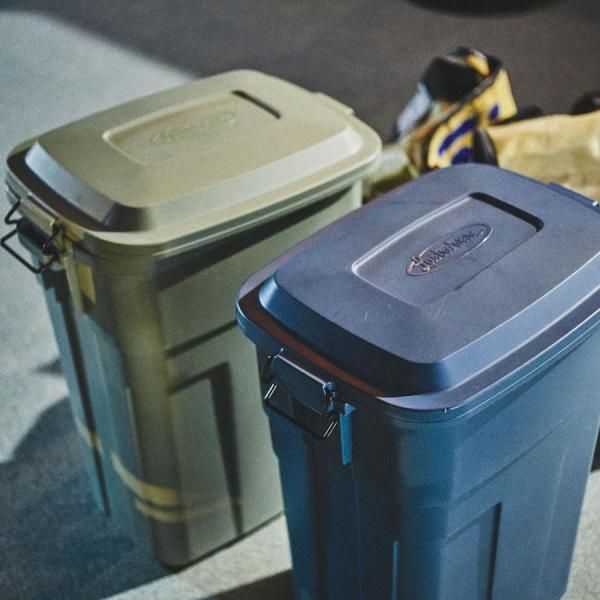 お買い得，新品 トラッシュカン（ごみ箱）50L | 東谷 カラー:グリーン / ネイビー / ホワイト | ゴミ箱 トラッシュカン 50L 家庭用 ごみ箱