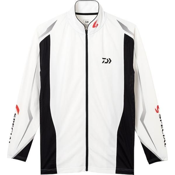ダイワ スペシャル フルジップドライシャツ DE-7222 ホワイト Lサイズ
