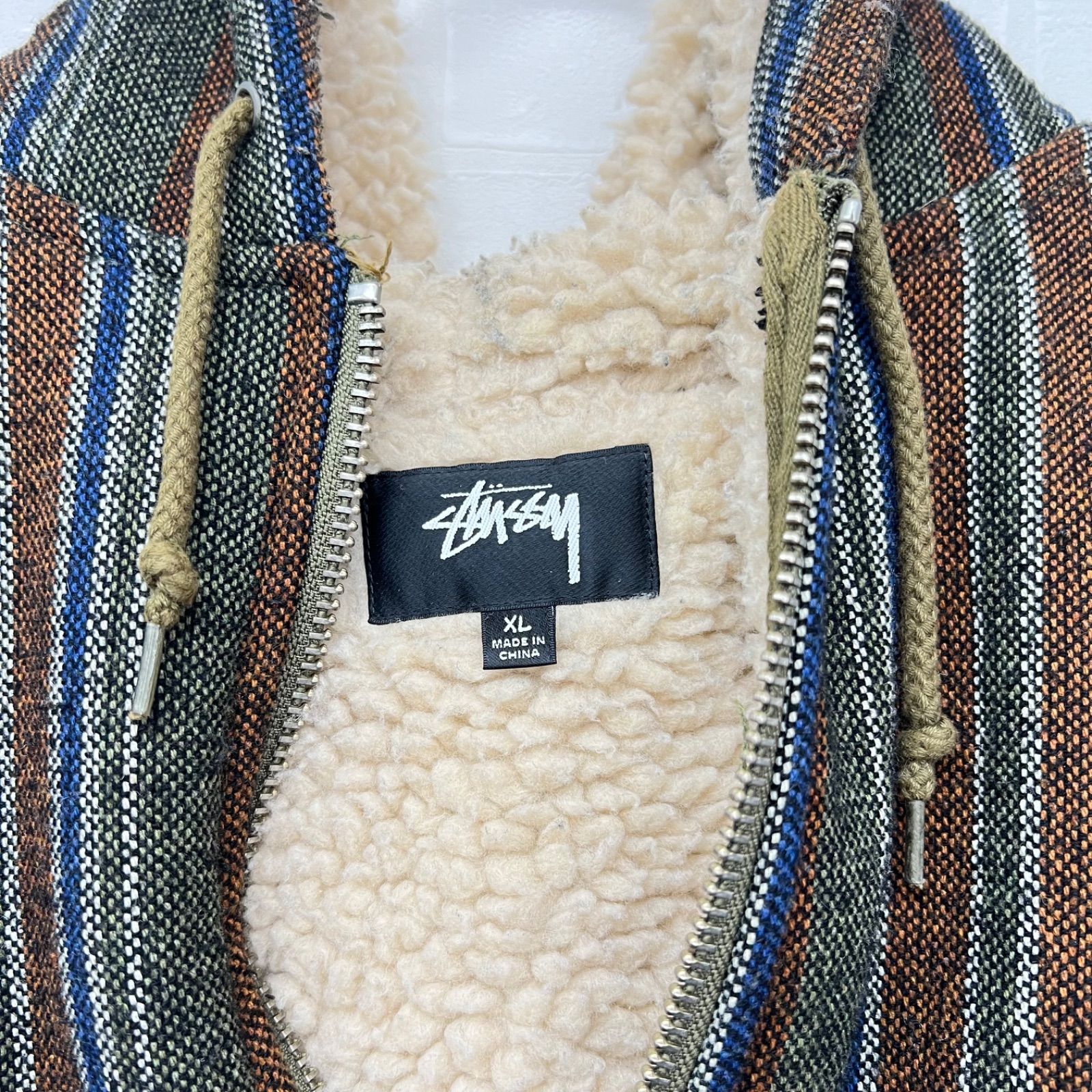 Stussy Wool Stripe Work Jacket ステューシー ウールストライプ