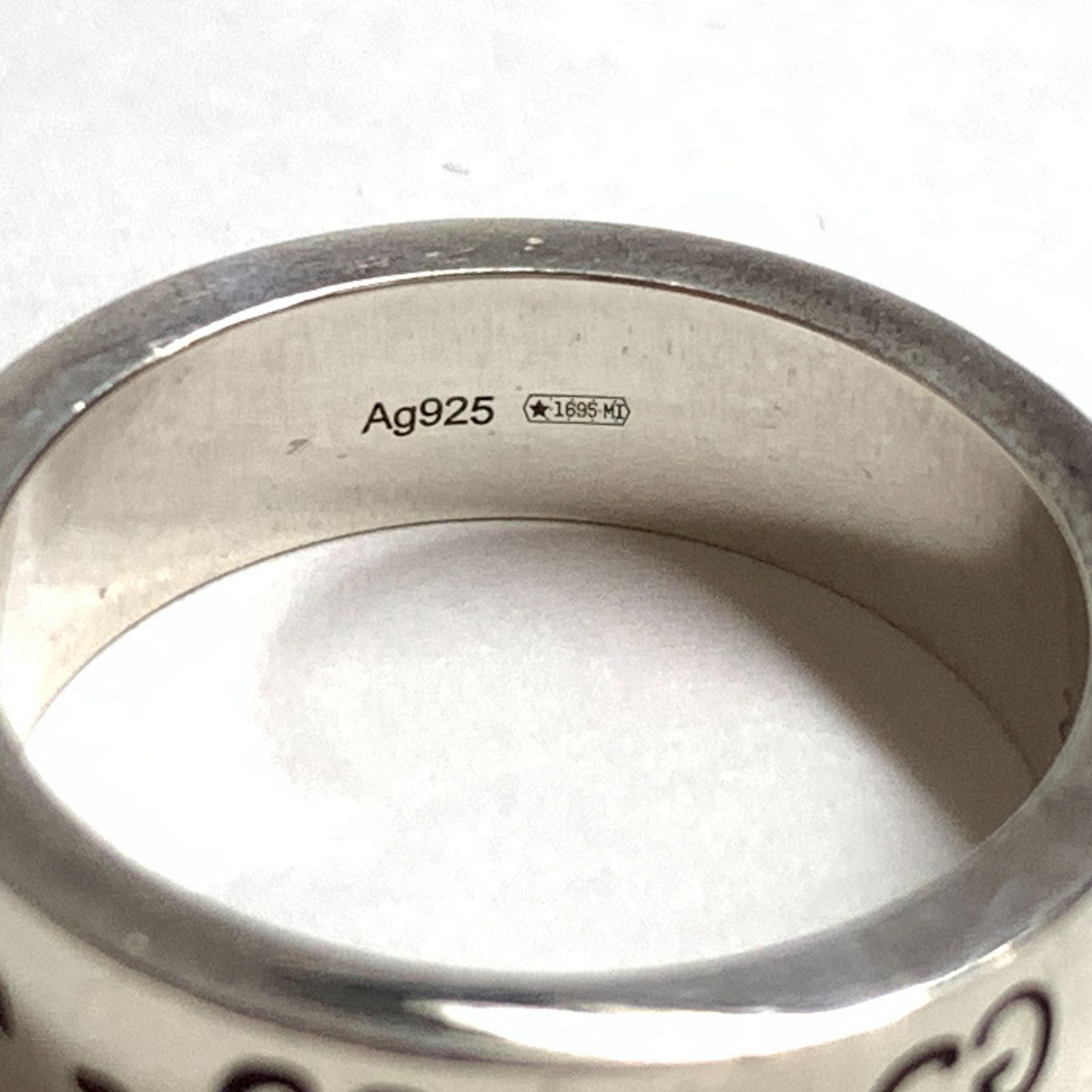 GUCCI ゴーストリング 20号 シルバー 袋・箱付き