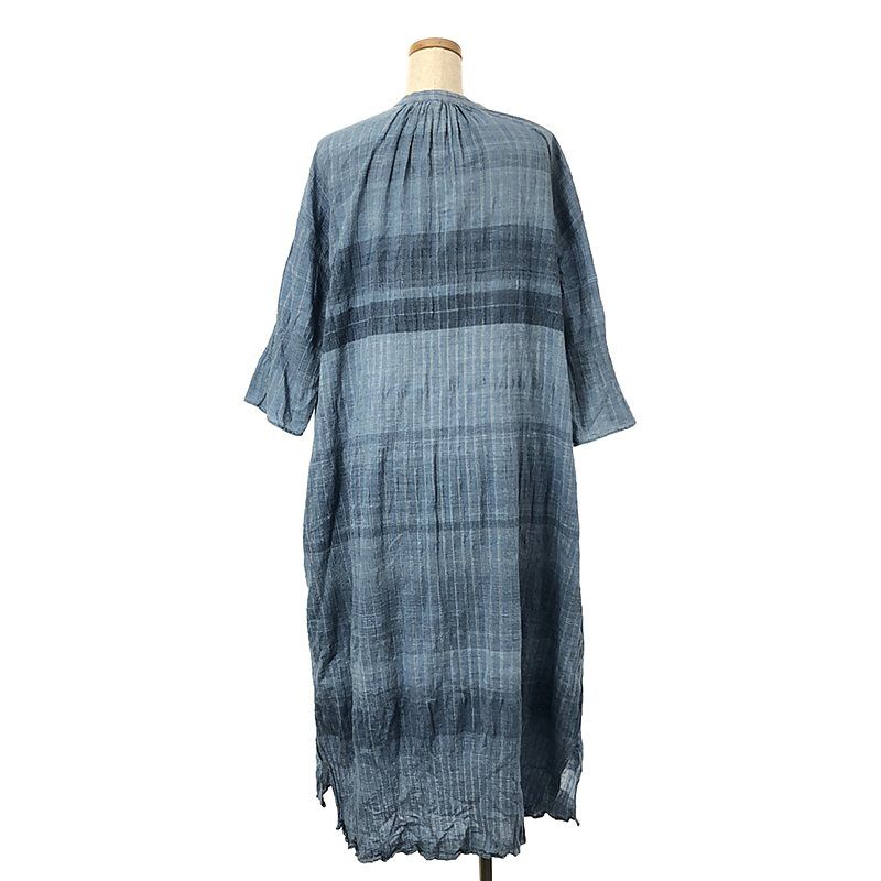 maku textiles マクテキスタイルズ　INDU サマーラップワンピース maku textiles / マクテキスタイルズ | スリット ギャザー オーバー
