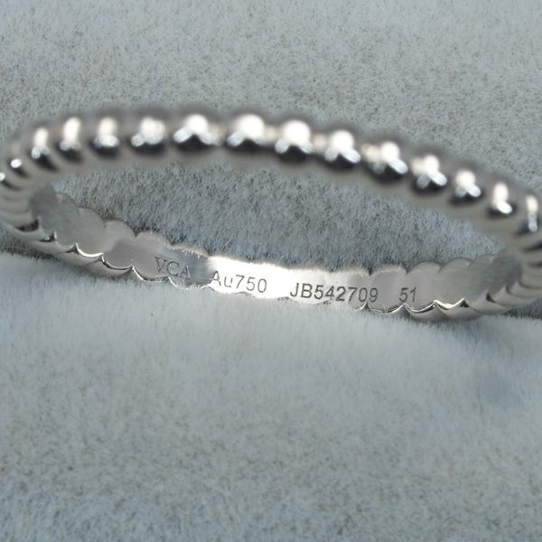 ヴァンクリーフ&アーペル リング ペルレ スモール 51号 K18WG 未修理  