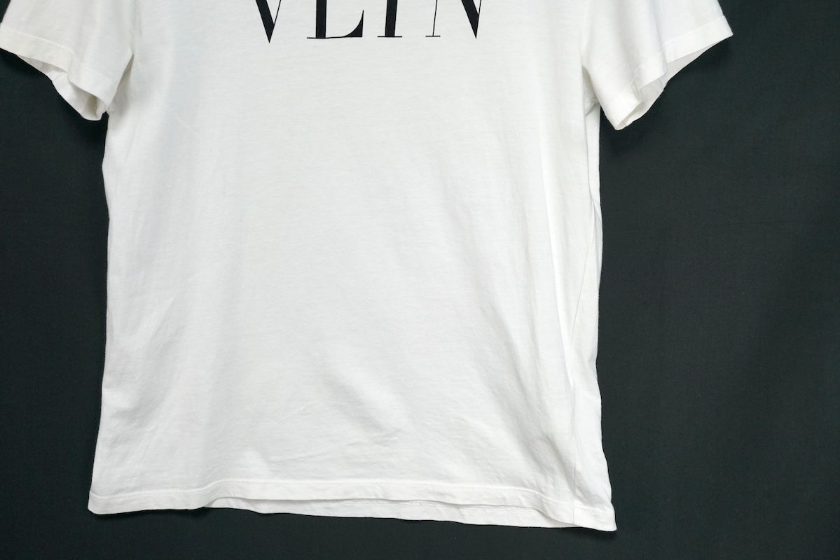 VLTN ロゴプリント ホワイト Tシャツ VALENTINO ヴァレンティノ VLTN ロゴ Tシャツ コットン ホワイト
