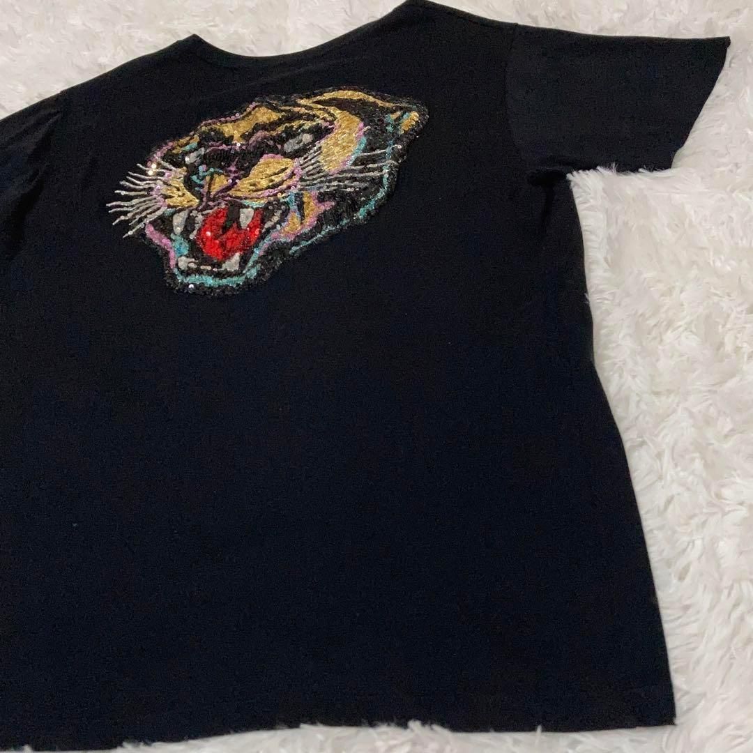 【美品】GUCCI Tシャツ スパンコール 虎 タイガー 黒 S 美品】GUCCI Tシャツ スパンコール 虎 タイガー 黒 S - メルカリ