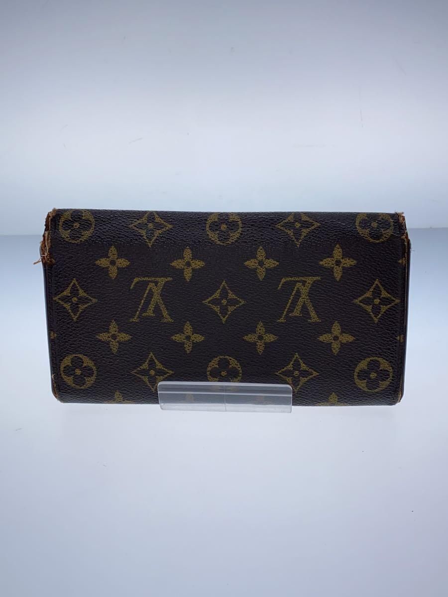 LOUIS VUITTON 3)ポシェット・ポルト・モネ・クレディ_モノグラム・キャンバス_BRW PVC ブラウン 総柄 レディース - メルカリ