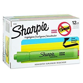 Sanford Ink 25026 Accent Tank Style Highlighter Chisel Tip Fluorescent GN Ink 12 Pack