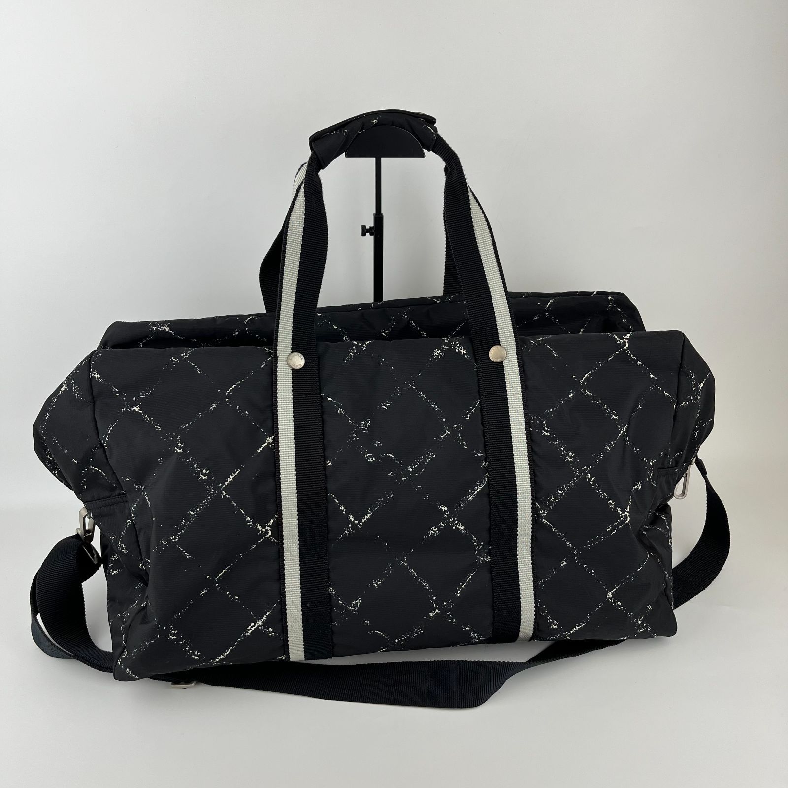 中古】CHANEL シャネル ココマーク トラベルライン ボストンバッグ  