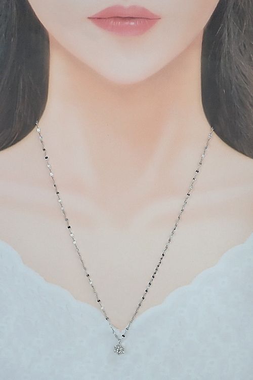 エステール ダイヤモンド ネックレス Pt900 Pt850 ESTELLE