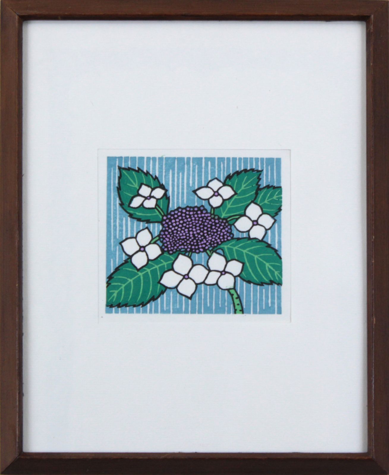 松見八百造 「あじさい」 木版画 絵画 松見八百造 「あじさい」 木版画 絵画 - メルカリ