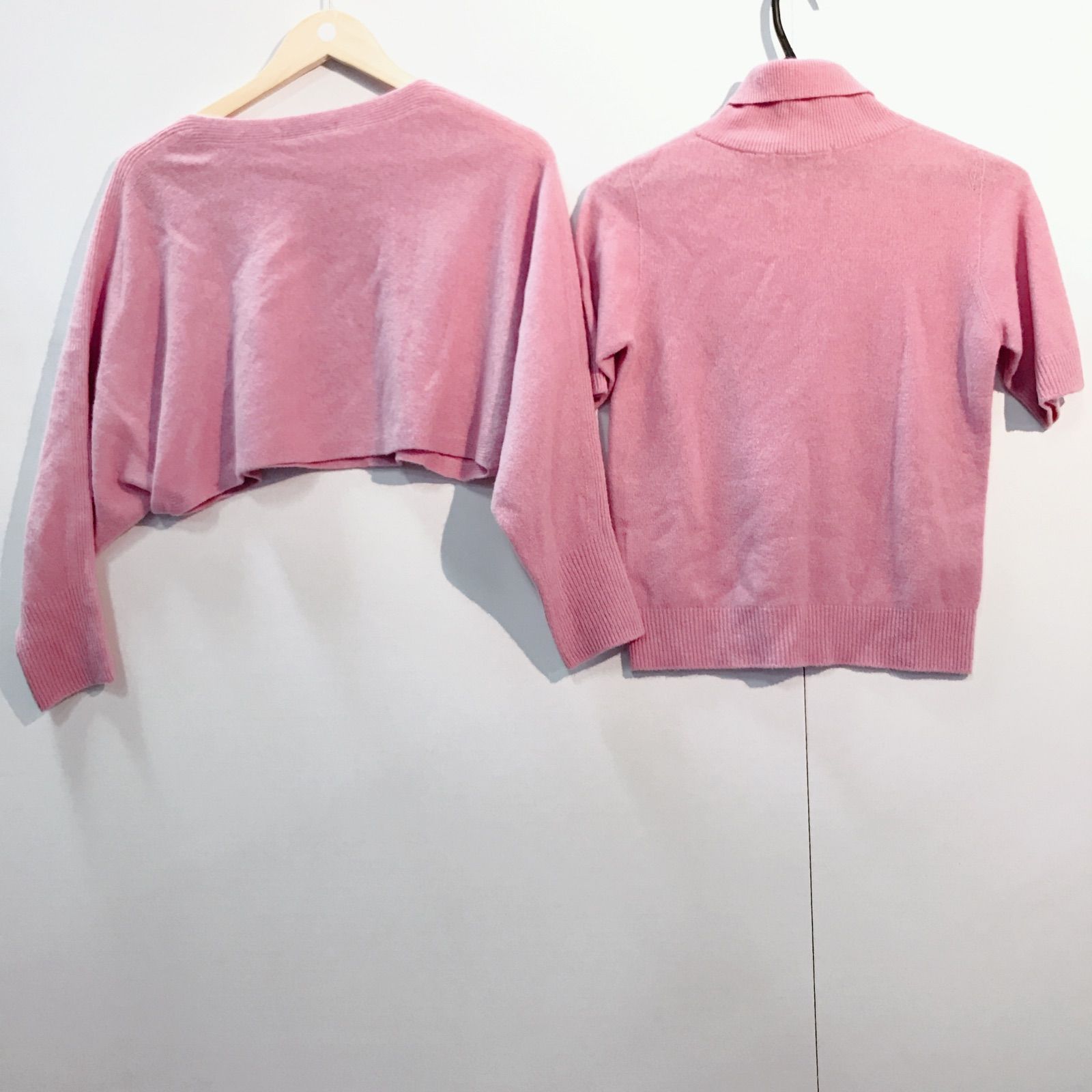 美品】ANAYI アナイ アンサンブル ニット トップス ピンク レディース 