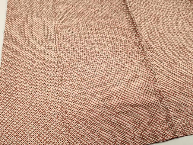 平和屋着物○大変加工の良い総絞り小紋 黒地 ロング丈 正絹 逸品