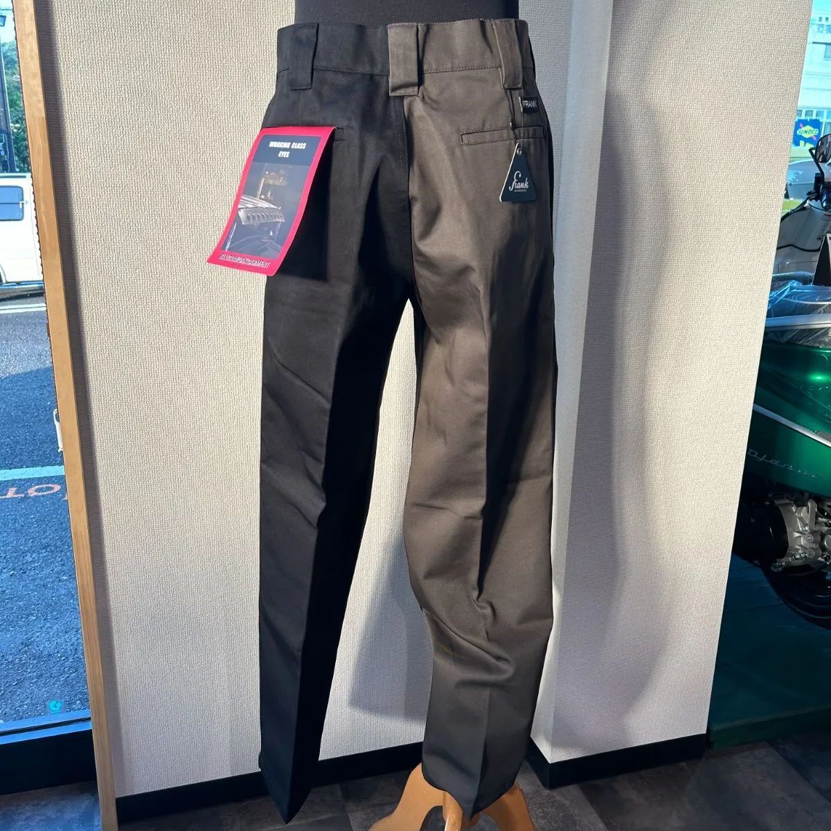 FRANK】WORK PANTS crazy pattern ブラック/グレー FK-001-021 新品未