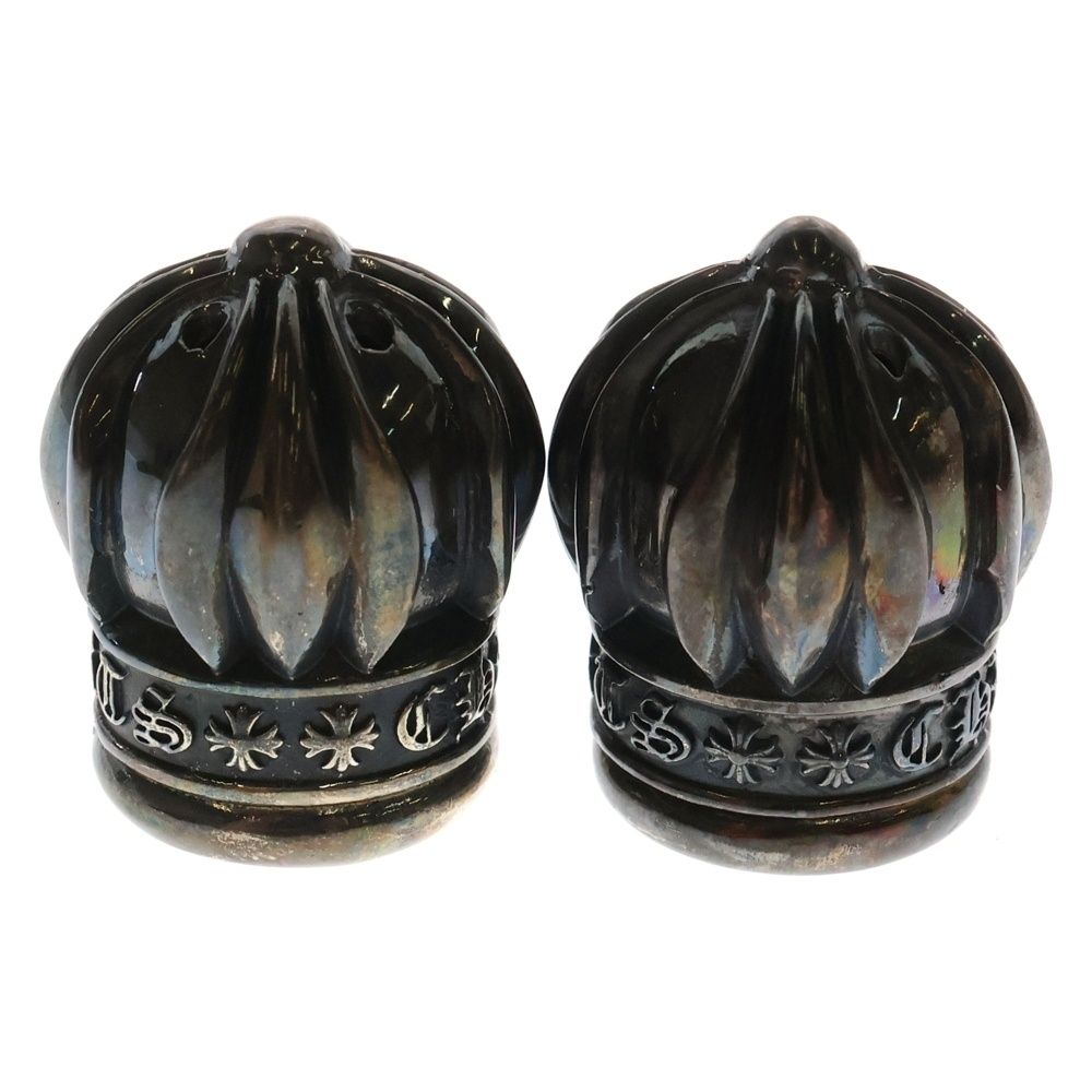 品質保証！ CHROME HEARTS クロムハーツ 2019年クリスマス SALT N PEPPER SHAKER ソルトアンドペッパー ソルト-ペッパー 塩胡椒入れ シルバー メイク