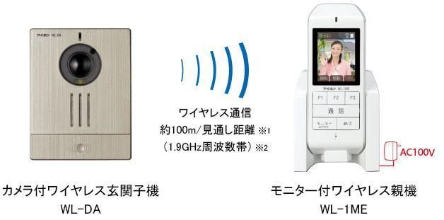 配線工事不要　アイホン　ワイヤレステレビドアホン WL-11