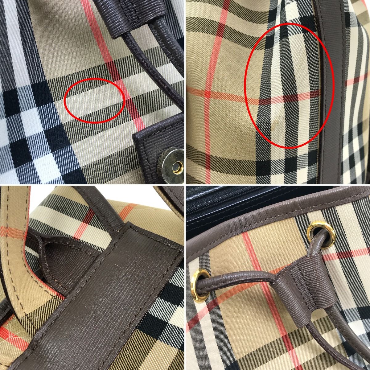 Burberrys バーバリーズ リュック ノバチェック柄 ベージュ - メルカリ 