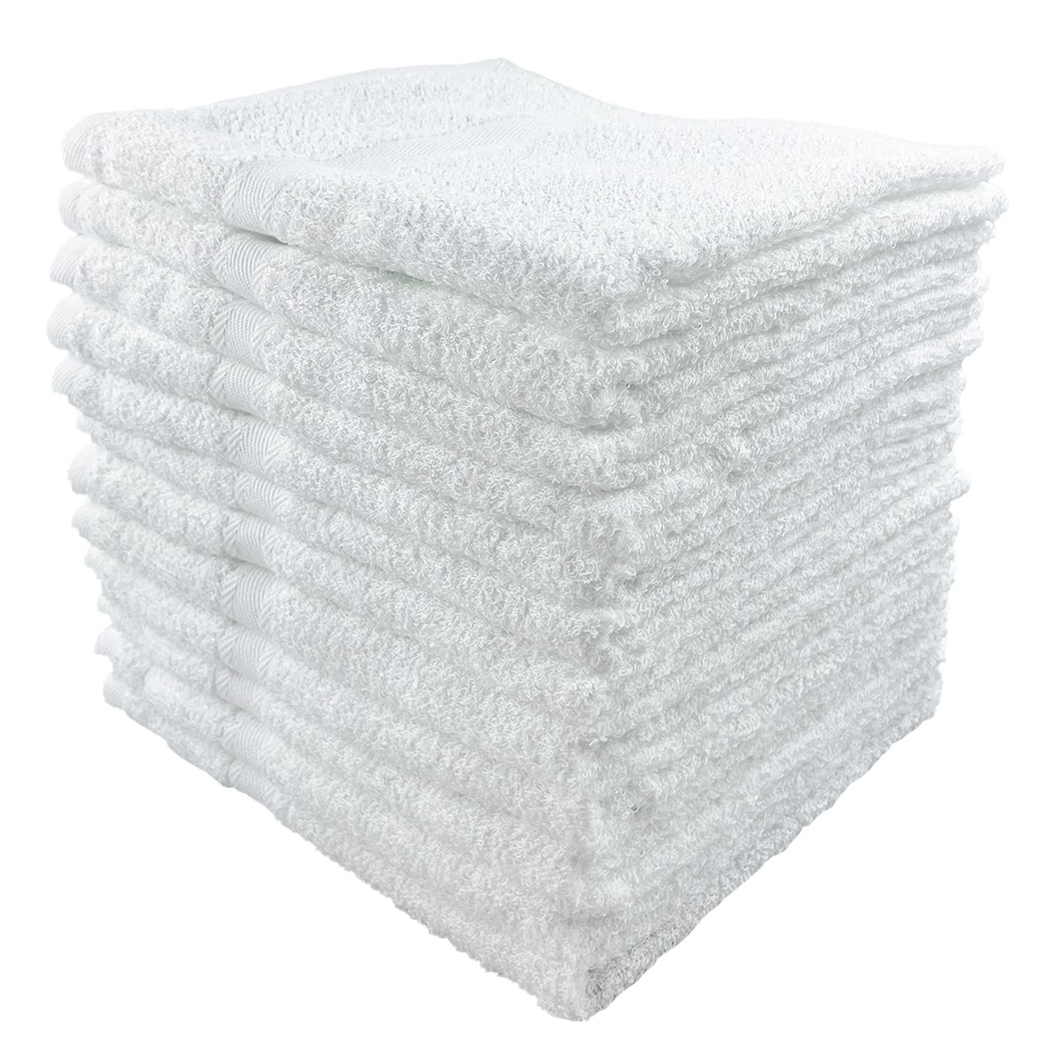 【送料無料】泉州タオル(Sensyu Towel) 使いやすい普通の白タオル 12枚セット 中厚手 日本製 フェイスタオル 260匁 綿100% 業務用 飲食店 美容院 銭湯 まとめ買い