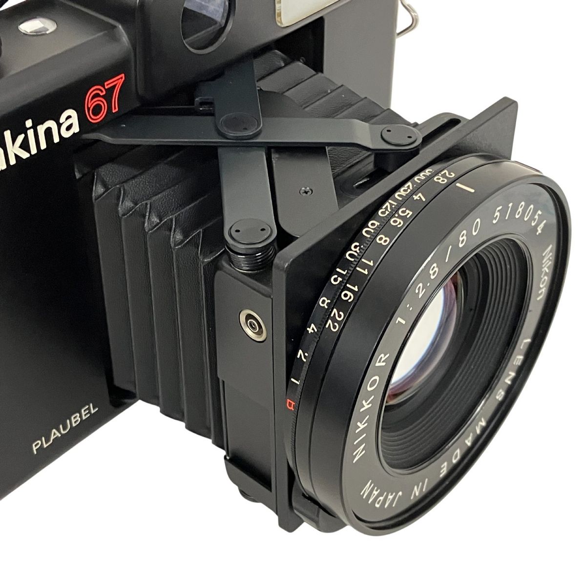 フィルムカメラ PLAUBEL makina 67/Nikon NIKKOR 80mm F2.8 PLAUBEL makina 67 NIKKOR 80mm F2.8 中判フィルムカメラ レンジ