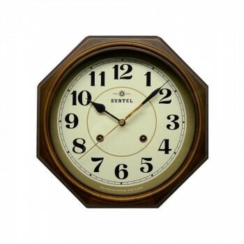 さんてる SKP電波 日本製 EUクラシカル 電波掛け時計(アラビア文字)アンティークブラウン DQL675_A