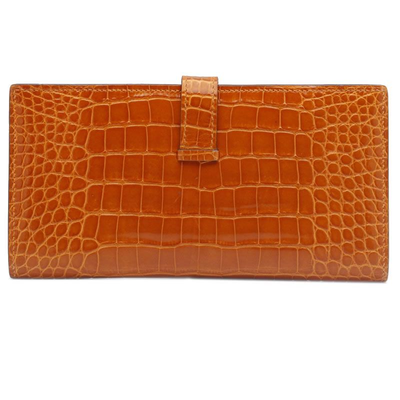 HERMES エルメス ベアンスフレ 二つ折り長財布 マチあり財布 
