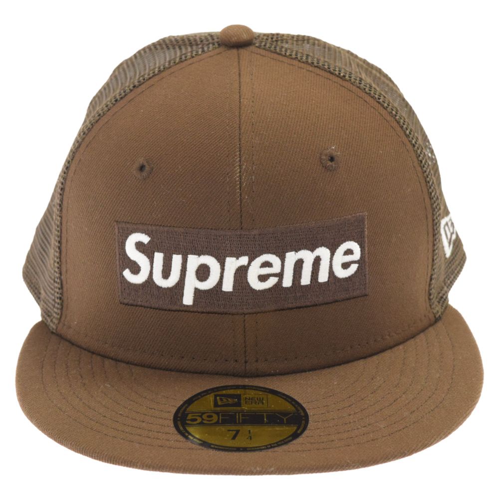 supreme キャップ ブラウン - 帽子