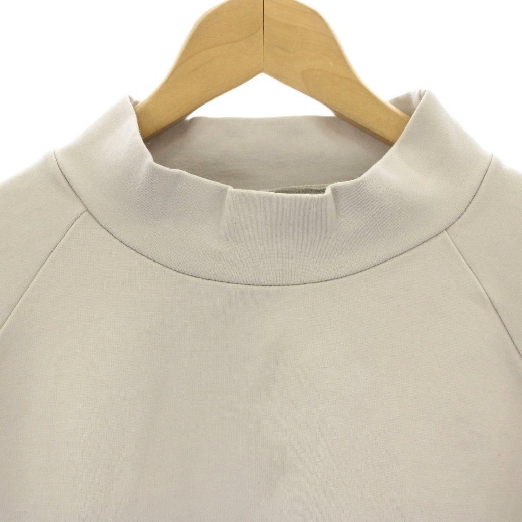 MEANSWHILE ハイネックカットソー L ミーンズワイル Meanswhile カットソー Tシャツ 長袖 ハイネック